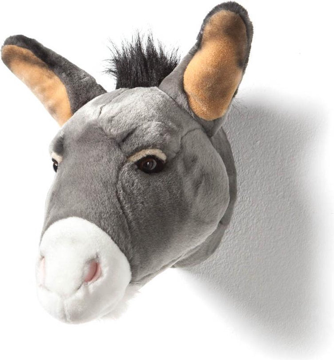 Wild &amp; Soft Francis animal head plush wall decoration - Donkey