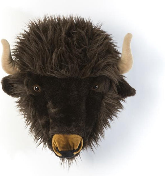 Wild &amp; Soft Alex animal head plush wall decoration - Buffalo