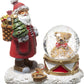 Sweeuwbol kleine beer en kerstman - 45MM - Snowglobe