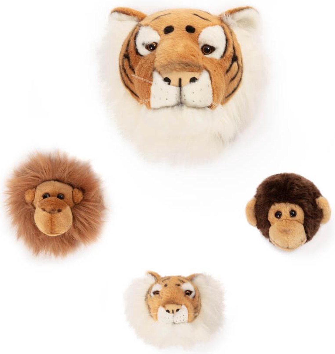 Wild & Soft Babykameraccessoires - Mini Dierenkoppen - Jungle