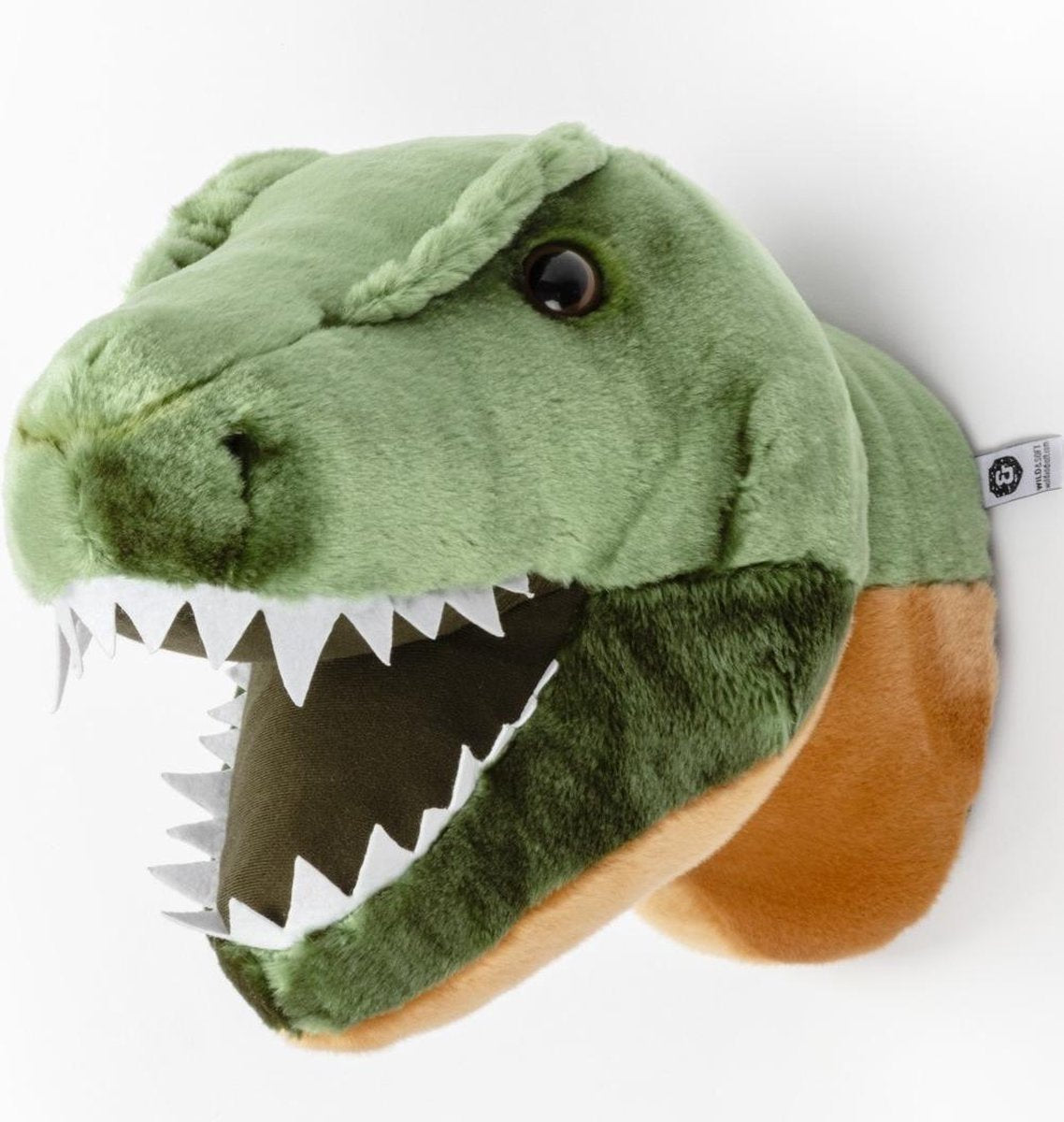 Wild &amp; Soft Hendrik animal head plush wall decoration - T-Rex