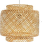 Hanglamp gevlochten Bamboe - 40 x 38 cm