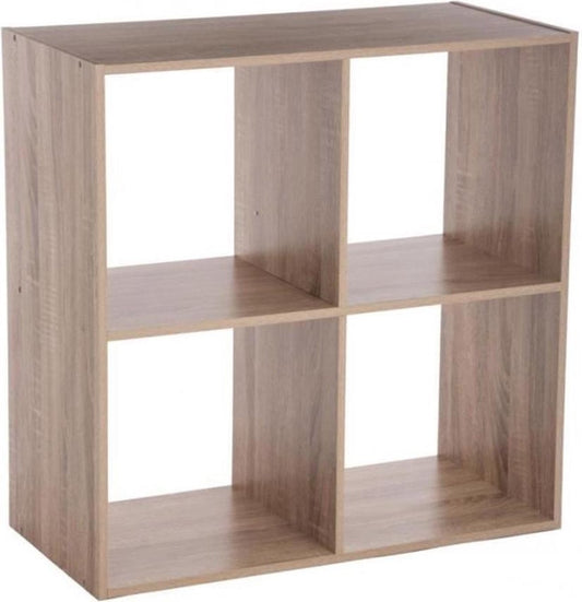 5Five Bookcase 4 Compartments 67.6xH32cm - Natural