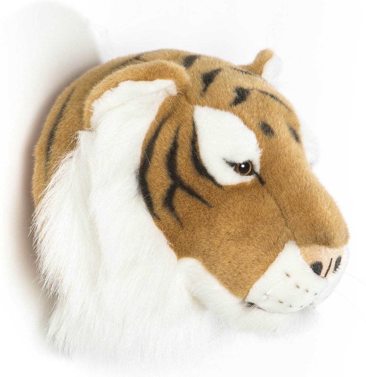 Wild & Soft Felix dierenkop pluche wanddecoratie - Tijger