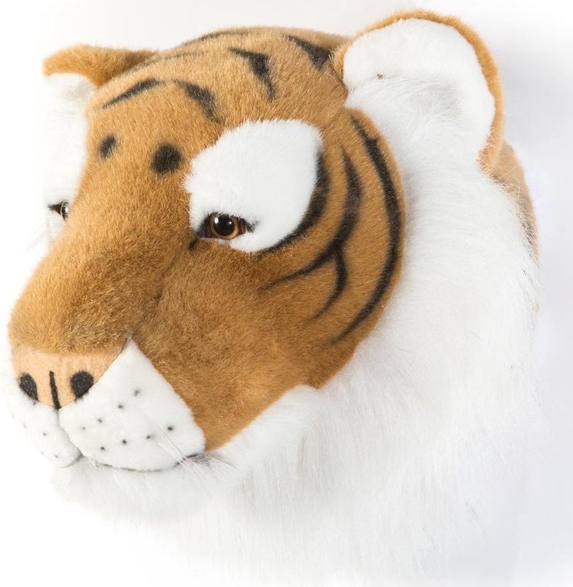 Wild & Soft Felix dierenkop pluche wanddecoratie - Tijger