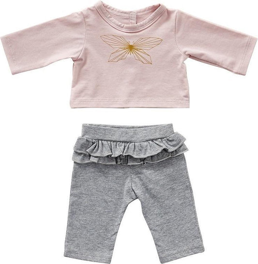 Byastrup Clothing Set Baby Doll 50 Cm Gray/pink