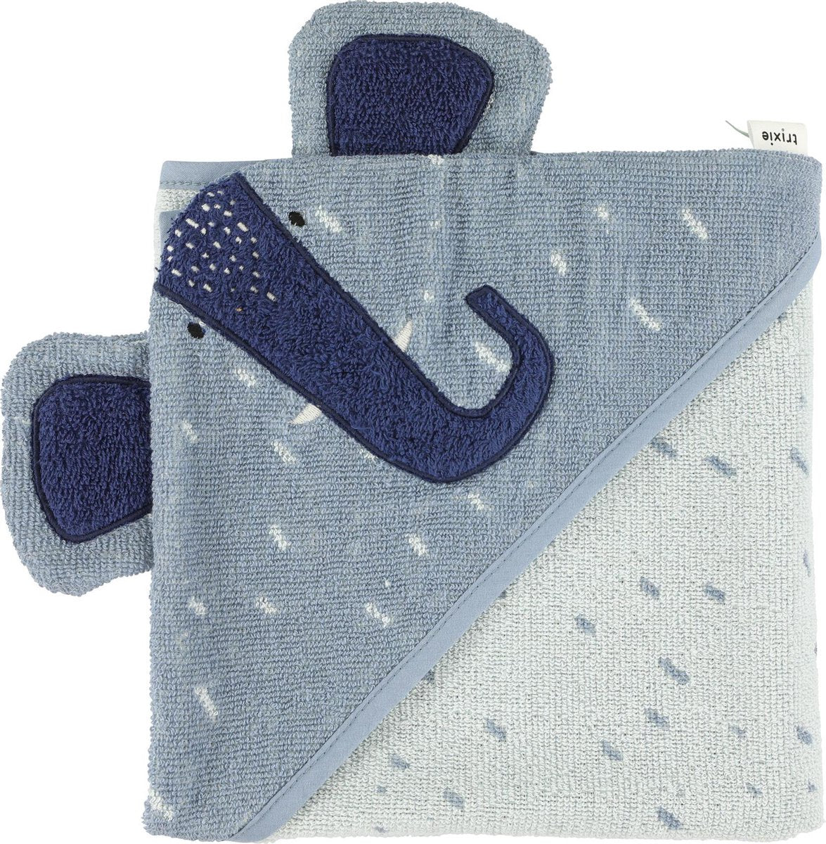 Trixie Hooded Towel Mrs Elephant - 75 x 75 cm - Towel with hood