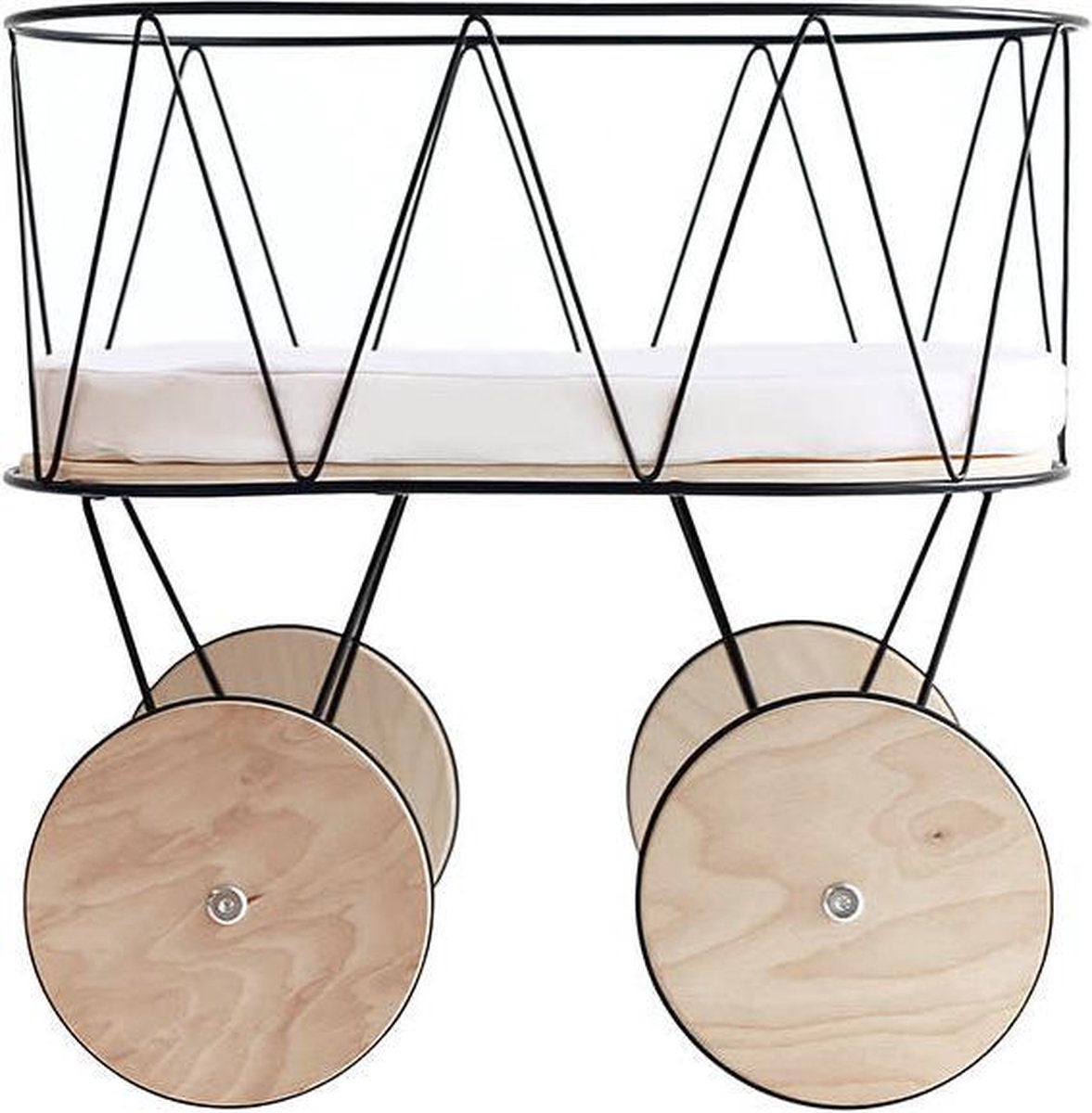 Ooh Noo Dolly Cot + Canopy - Calèche - Berceau