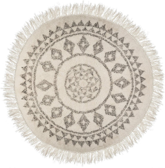 Atmosphera Tapijt rond 120 cm geometrische patronen - vloerkleed - vloerkleden -prachtig ronde tapijt - bohemien stijl