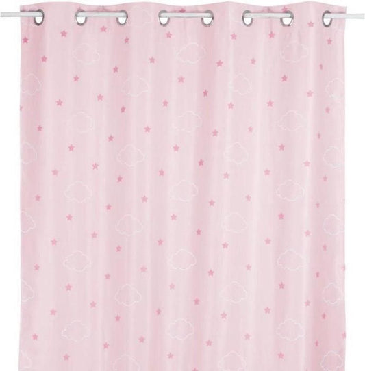 Curtains Children 140x250m - curtain window coverings child - ready-made curtains with hooks rings children's room - Glow in the dark