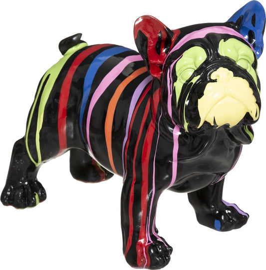 Atmosphera hond Large - zwart - beeld - beeldje - 34cm - Bulldog