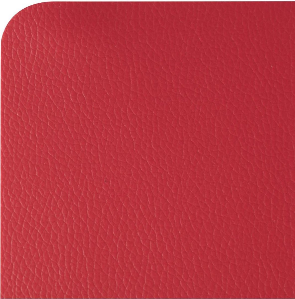 Atmosphera Placemat set van 4 - Rood - Lederlook - 45 x 30 cm - Onderleggers