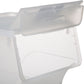 Five®  Stapelbare opbergbox deksel voorzijde  - Transparant - Stapelbaar - Small - 24 liter