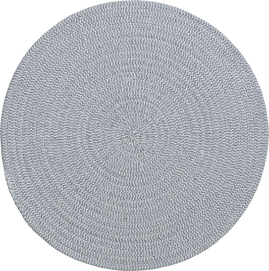 5Five Set de table rond lot de 2 coton Gris - Lavable - Dia 38 cm