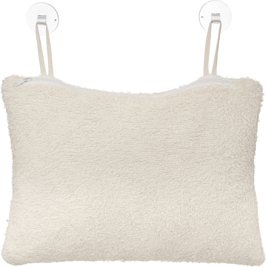 Coussin 5Five Bass - Housse amovible et lavable en machine et 2 ventouses - 33x23x11cm - Beige