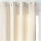Atmosphera Lilou gordijnen ivoor 140 x 260 cm - Kant en klaar met ringen - Gordijn raambekleding €“ Gebroken wit