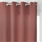 Atmosphera Lilou gordijnen blush 140 x 260 cm - Kant en klaar met ringen - Gordijn raambekleding €“ Terra