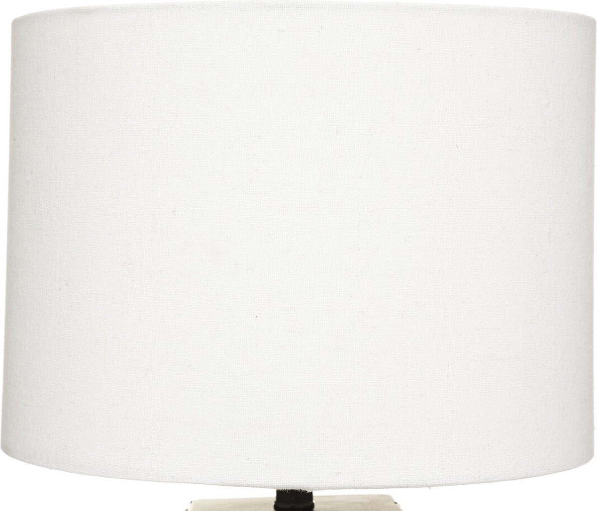 Tropi Table Lamp - H 46 cm - Black with white lampshade