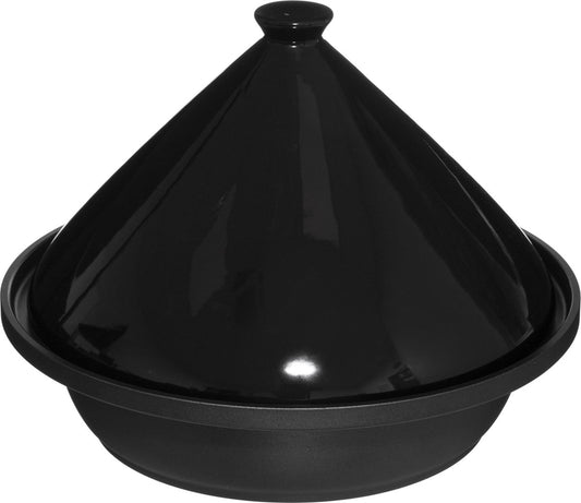 5Five Keramische tajine schaal - 30 cm - Zwart - Geschikt voor inductie