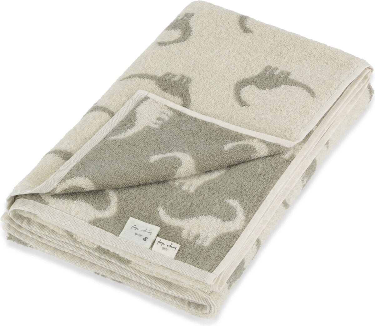 Konges Sløjd Strandhanddoek Dino - Dubbelzijdig gebruik - Terry Junior beach towel Dino - 145 x 75 cm