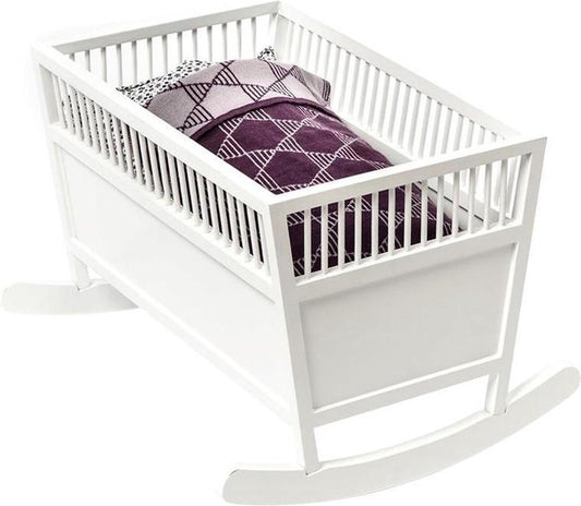 Smallstuff Poppenbedje - Cradle Rosaline - White