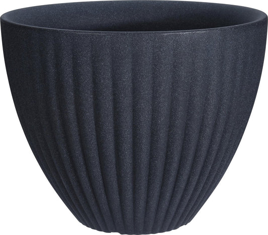 Flowerpot Lotus - 40 x 40 x 42 cm - Anthracite - Plastic