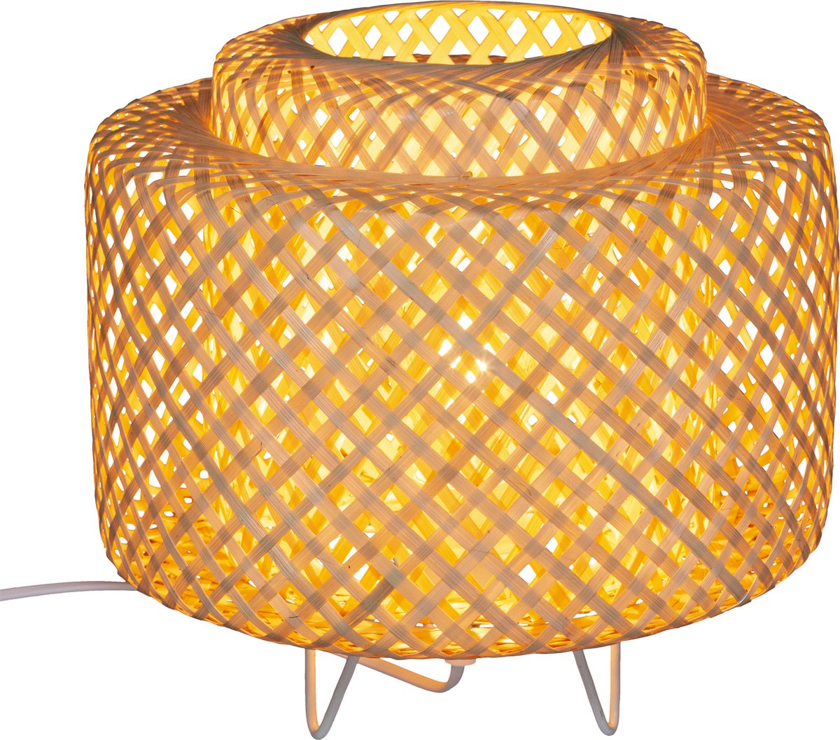 Liby Tafellamp op pootjes naturel - Bamboe - E27 - H27