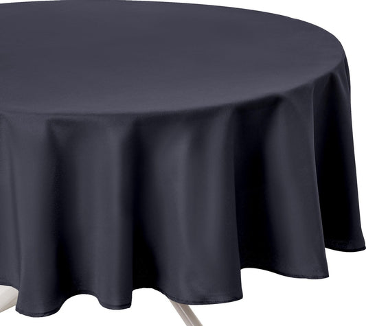 Tablecloth Anthracite dark anti-stain - Round - Dia 180 cm - Anti-stain