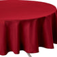 Tafelkleed Rood anti vlek - Rond - Dia 180 cm - Anti vlekken
