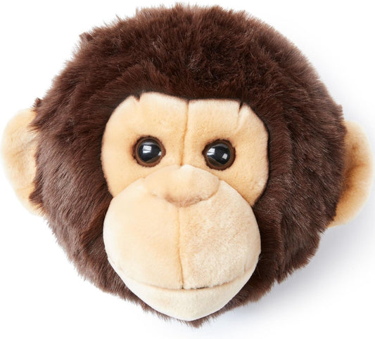 Wild &amp; Soft Joe animal head plush wall decoration - Monkey