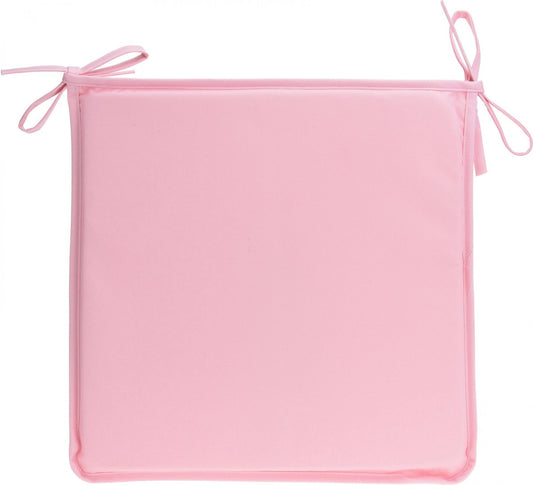 Pro Garden Coussin de jardin avec rubans - Polyester - 40x40cm - Rose