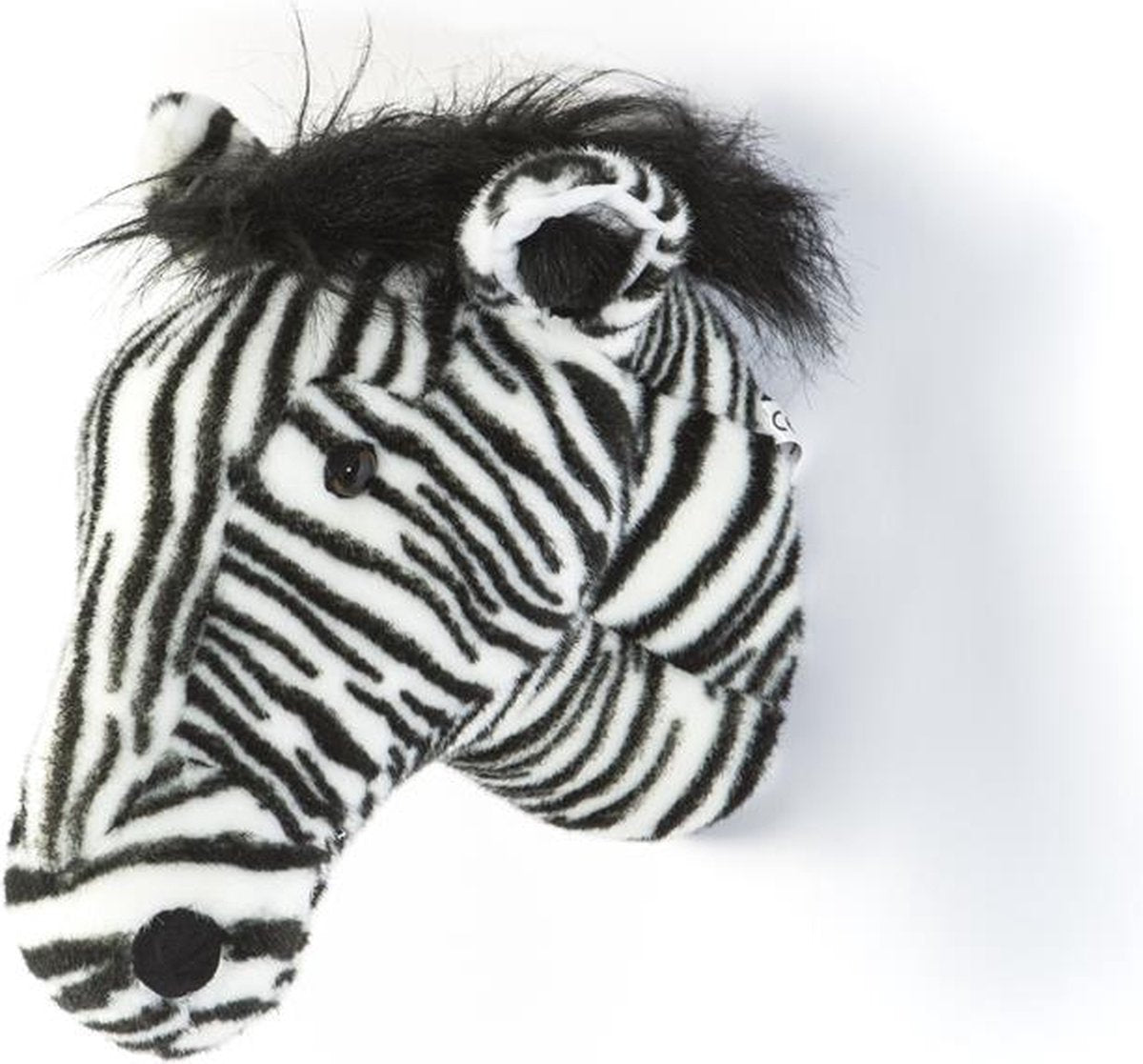 Wild &amp; Soft Daniel animal head plush wall decoration - Zebra