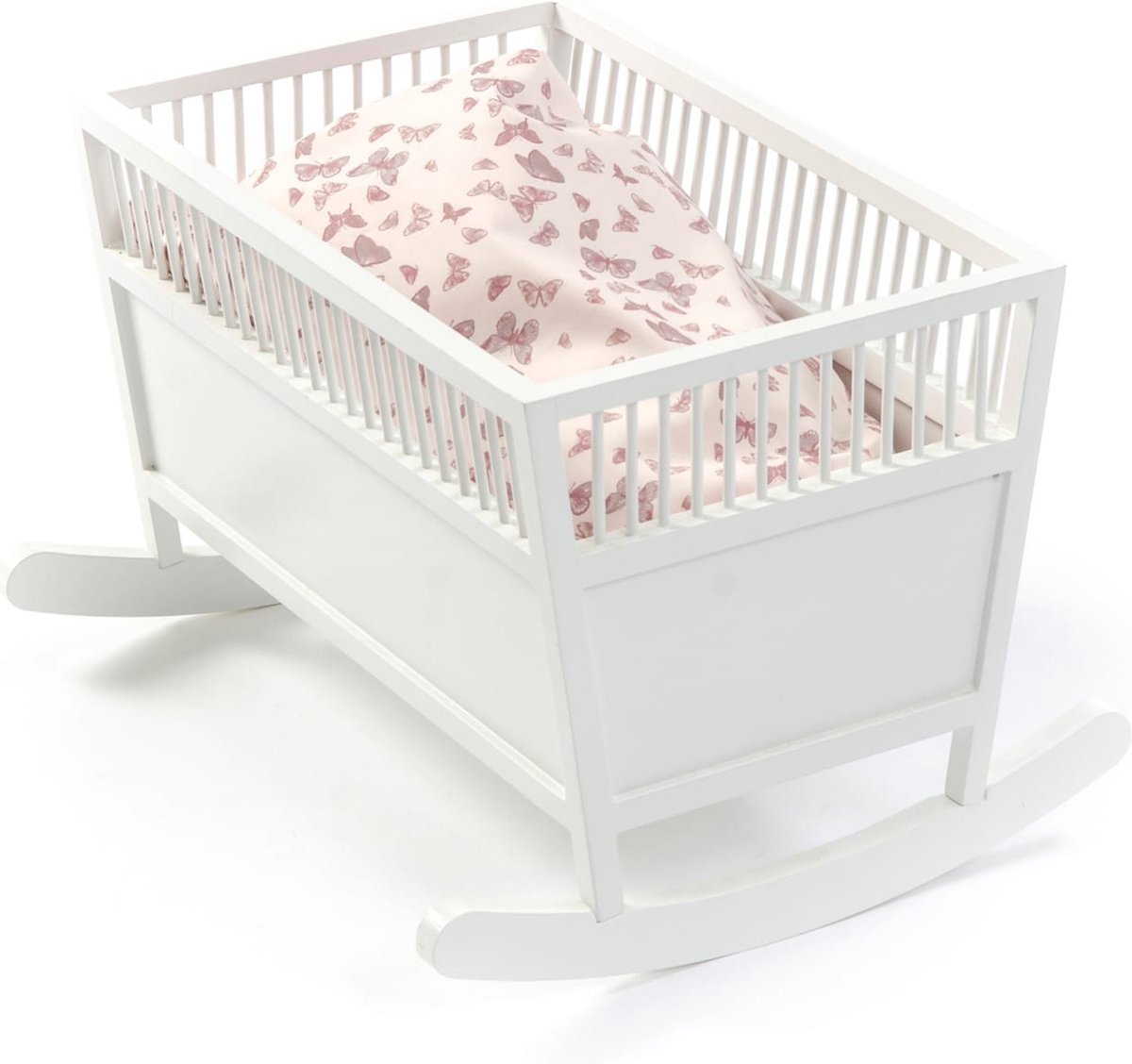 Smallstuff Poppenbedje - Cradle Rosaline - White