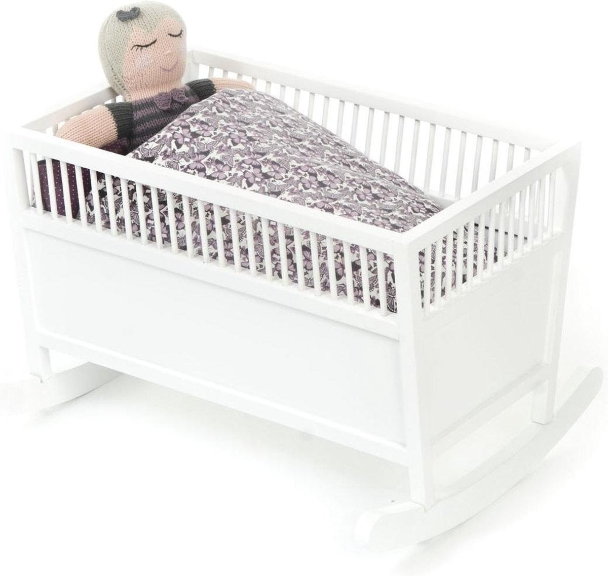 Smallstuff Poppenbedje - Cradle Rosaline - White