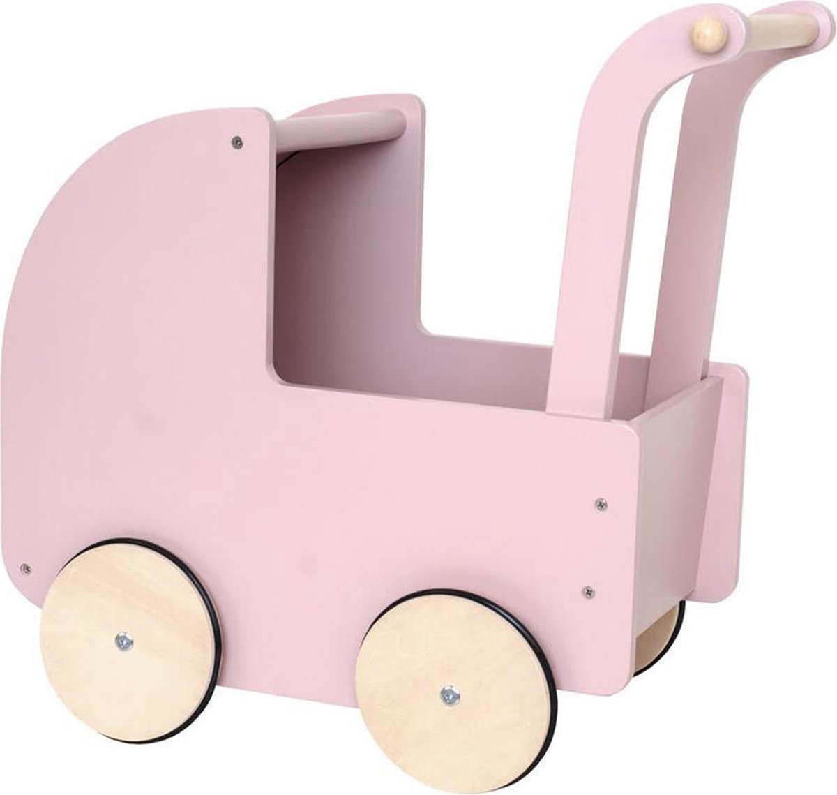 Jabadabado Wooden doll pram - Pink