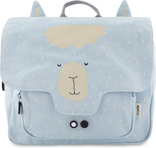 Trixie Schoolbag Mr. Alpaca 7 Liter light blue - Book bag - Toddler book bag