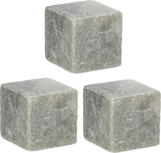 Whiskey stones 9 pieces -9 clay ice blocks - Reusable - Ice cube replacement