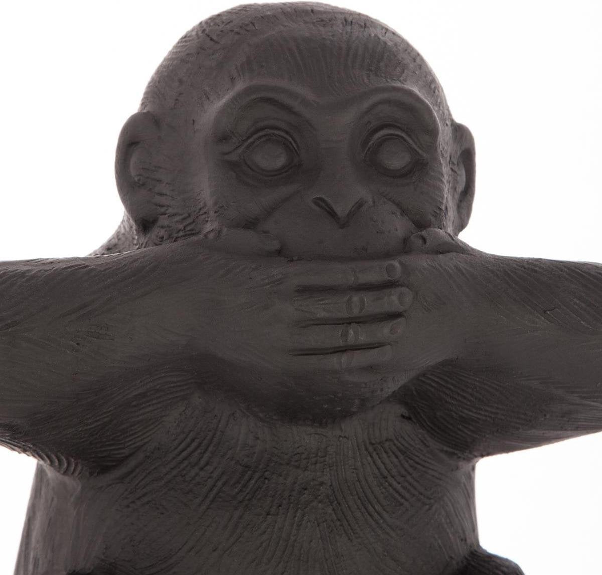 Atmosphera Monkey resin hear see and speak no evil - 3 pieces - H23 - Wisdom monkeys - Figurines - Large model