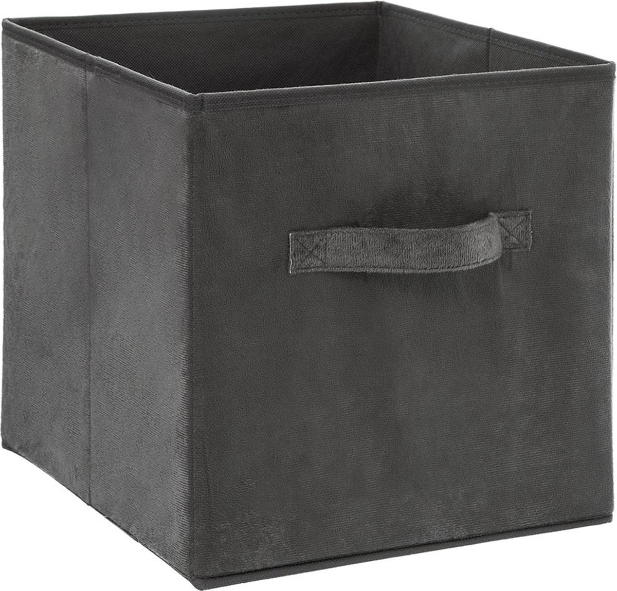 5Five Foldable storage - Velvet - Gray - 31 x 31 cm 