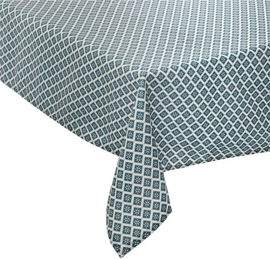 Atmosphera Nappe tikal anti tache - 140 x 240 cm - Bleu - Anti taches