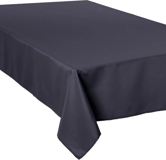 Nappe en polyester de taille 300 x 150 cm - gris foncé - Nappes de table à manger