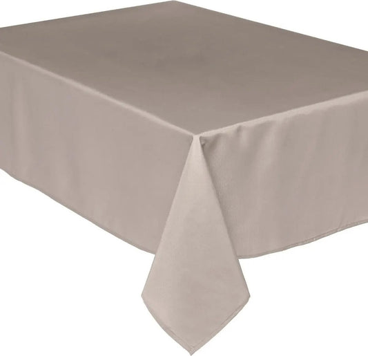 Polyester tablecloth with size 240 x 140 cm - beige - Dining table tablecloths