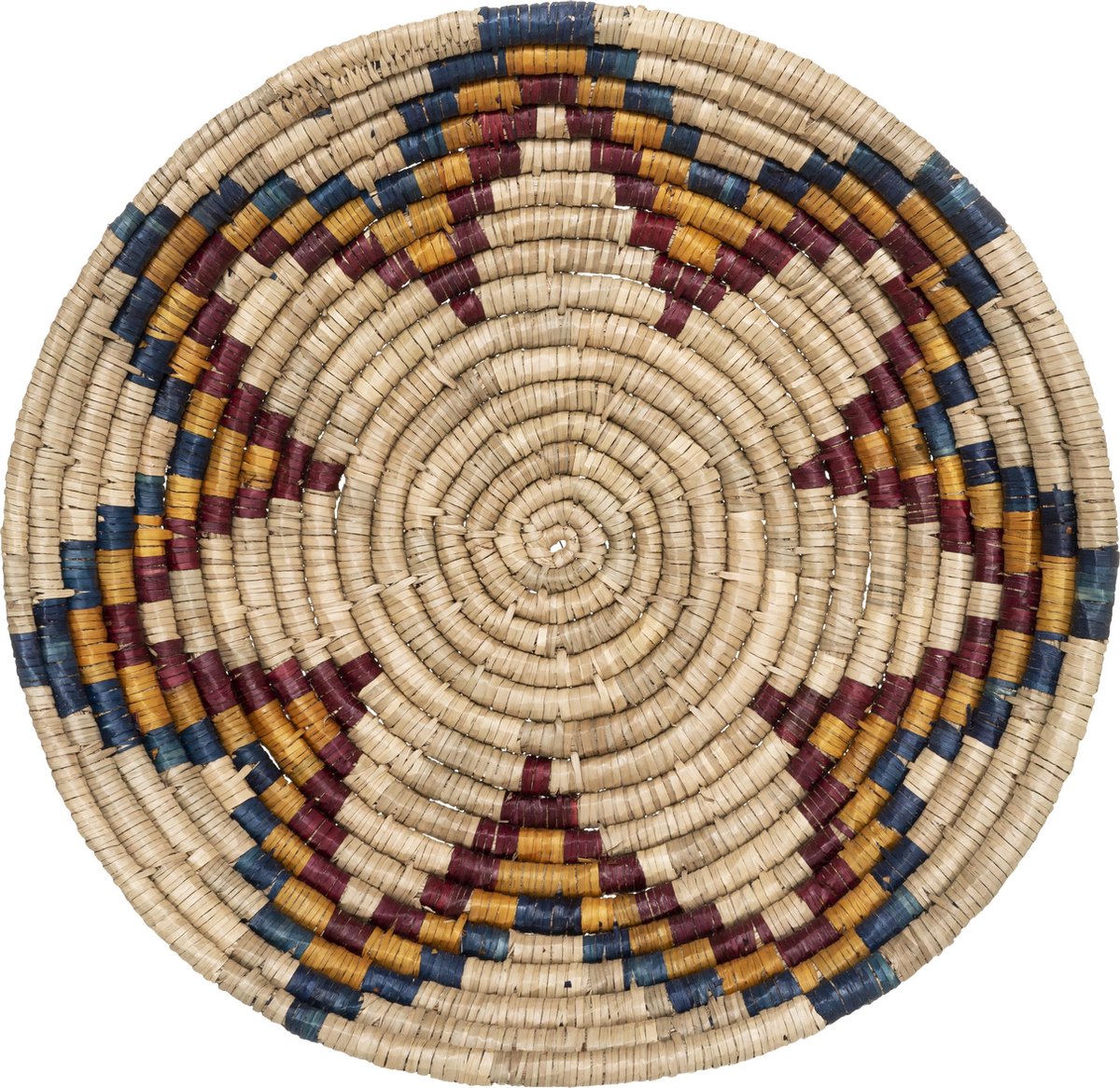 Atmosphera wanddecoratie mand hyacint - 50 CM - Multicolor - Muur decoratie