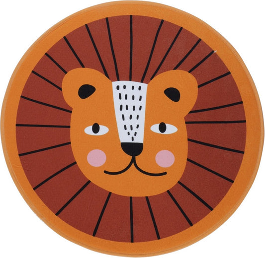 Tapis - Lion - Diamètre 60cm - Polyester - Tapis