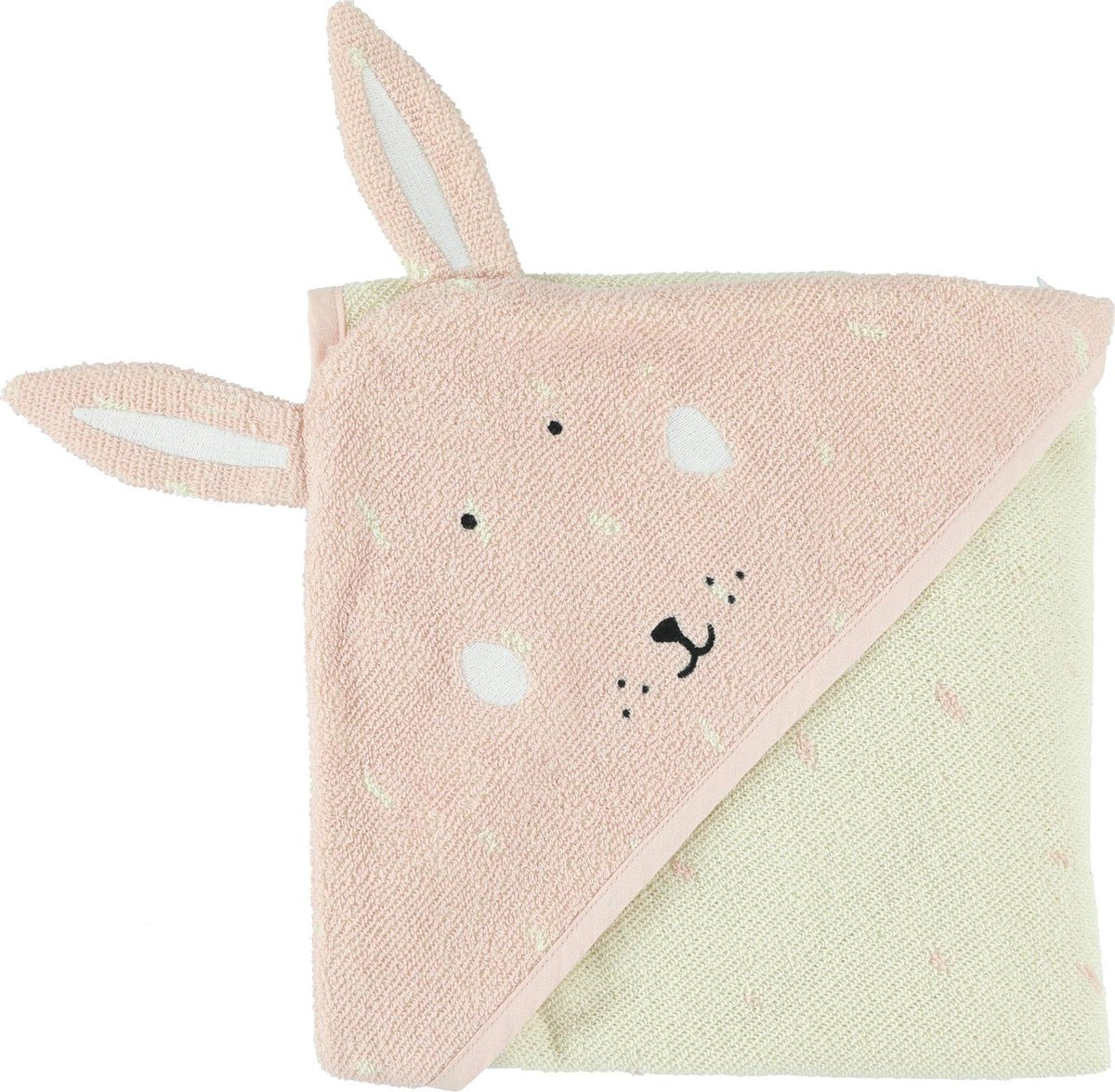 Trixie Hooded Towel Mrs Rabbit - 75 x 75 cm - Handdoek met kap