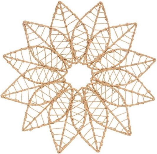 Metal and paper wall decoration D68 star