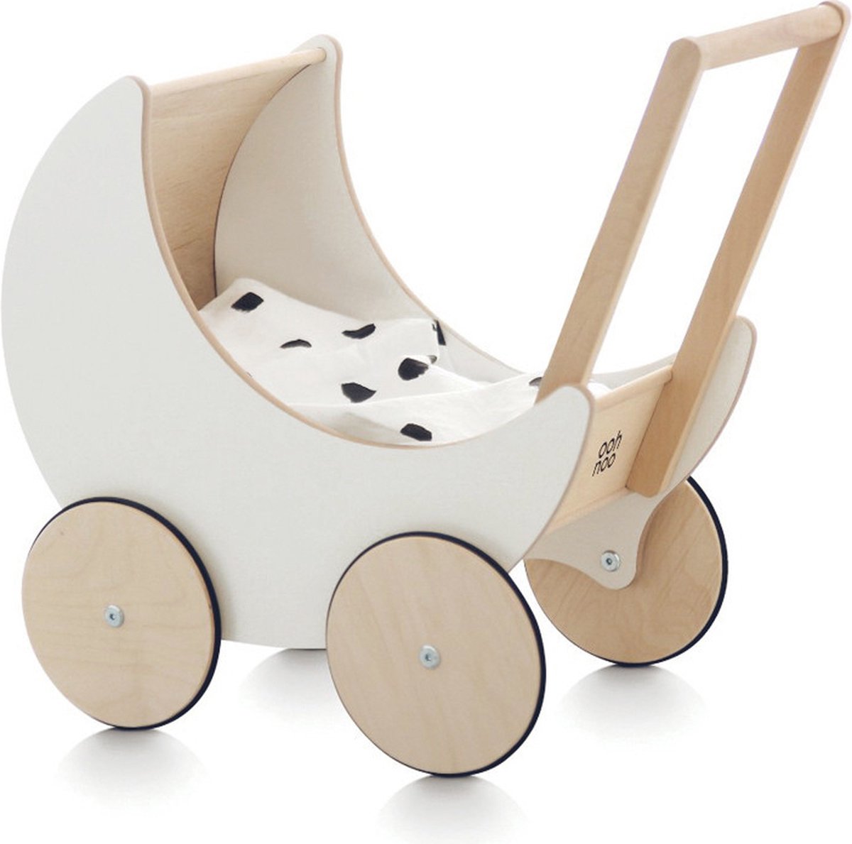 Chariot de poupée en bois Ooh Noo - Blanc