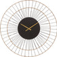 Atmosphera Wandklok Alara goud - Woonkamerklok - Keukenklok - Klok - Dia 69.5 cm - Design klok
