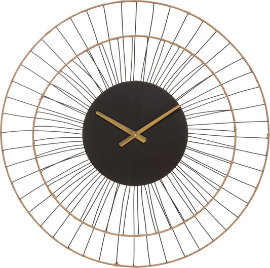 Atmosphera Wall clock Alara gold - Living room clock - Kitchen clock - Clock - Dia 69.5 cm - Design clock