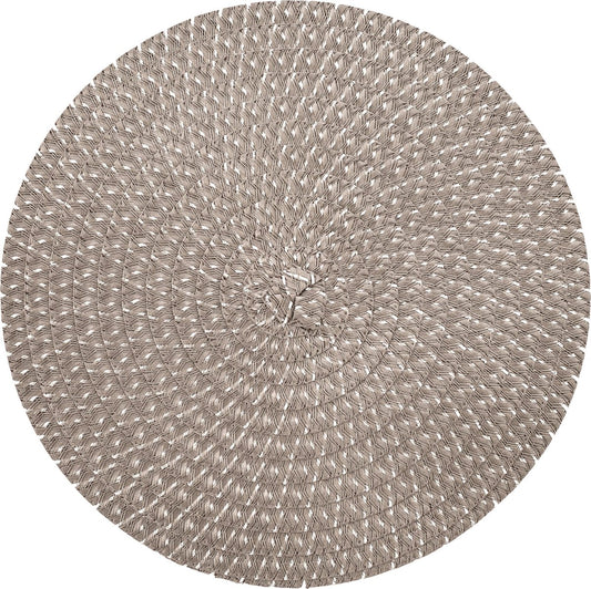 Placemat Round GRAY - GOLD - ˜ 38cm - Set-4